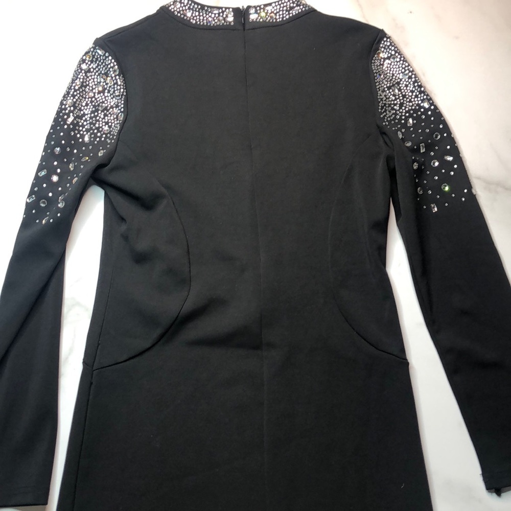 MaxMara Body-con Rhinestone Detail Cocktail Dress - Picture 5 of 5